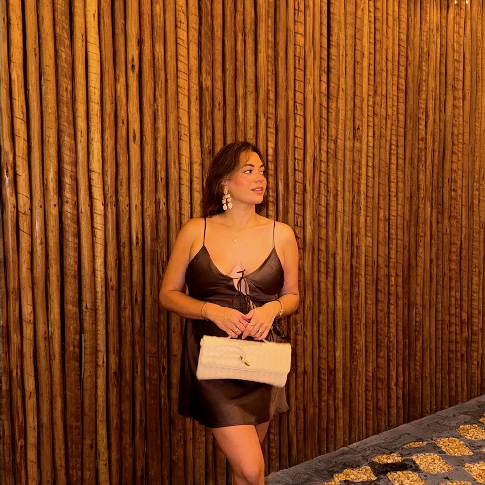 Brown/Chocolate Satin Dress